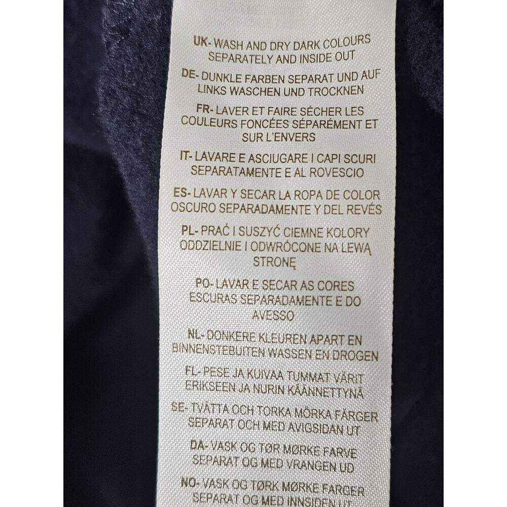 Boden Navy Women’s Sweatshirt Ruffle Sleeves Floral Design - Size 6 - Picture 8 of 13